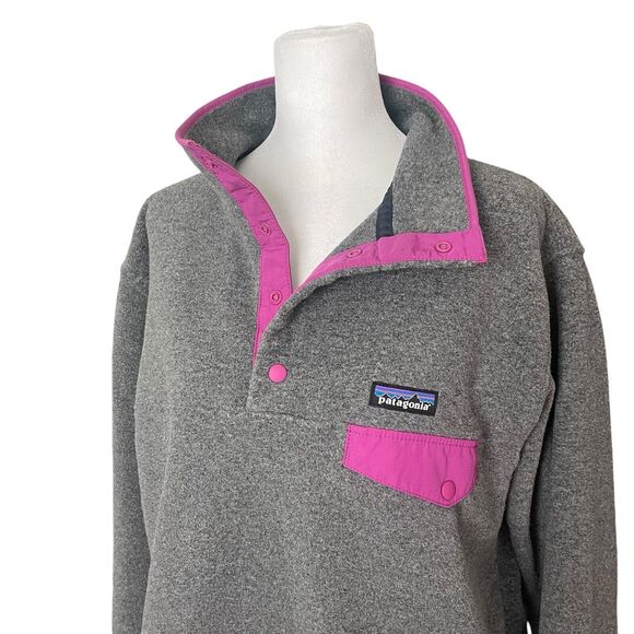 Patagonia Synchilla XL Lightweight Snap T Fleece Pullover Jacket Gray - Picture 7 of 10